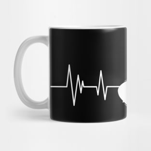 Guitar heartbeat , Guitar lover instrument Mug